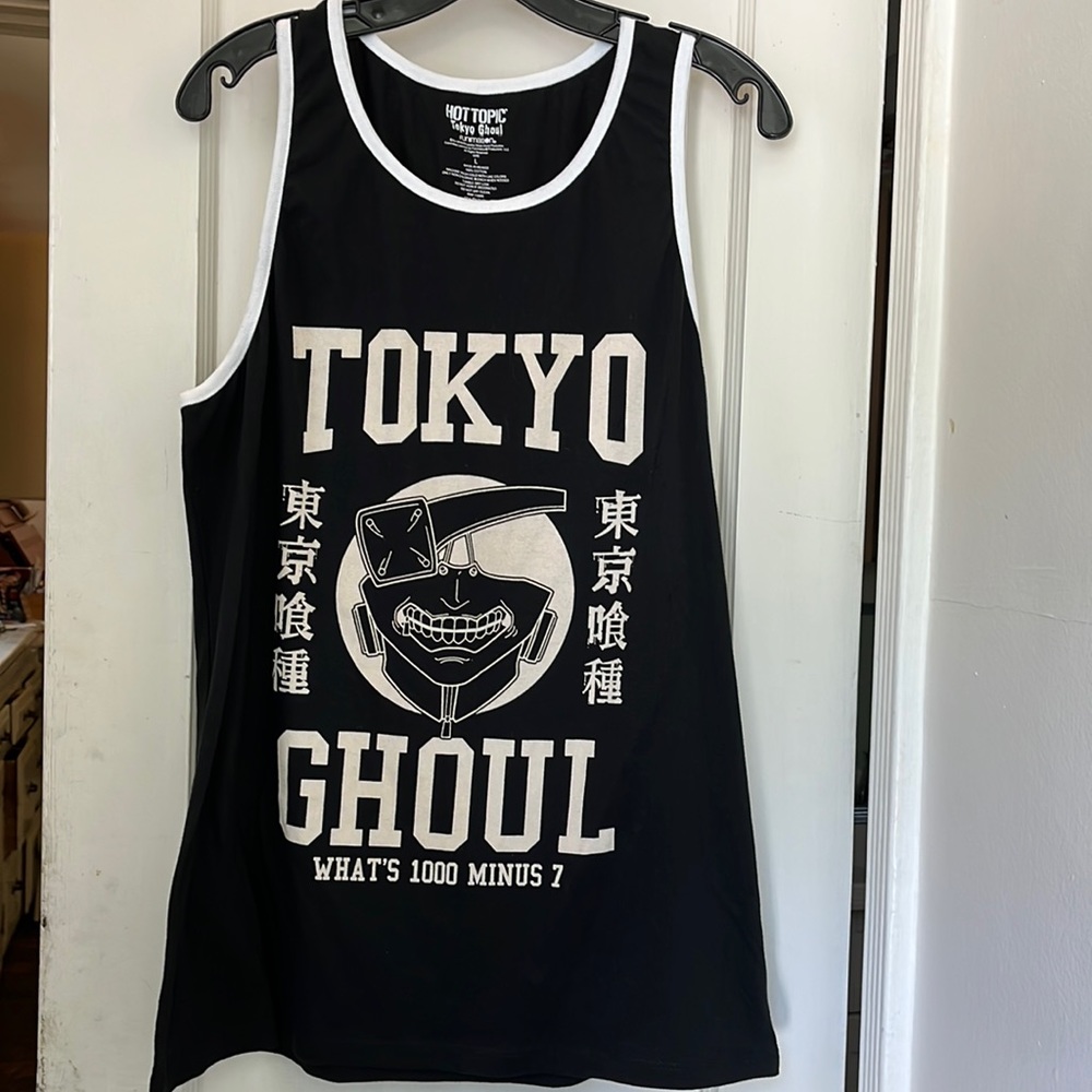 Tokyo Ghoul "WHAT'S 1000 MINUS 7" tank top from Hot Topic